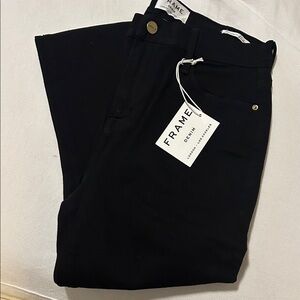 Frame Denim Jet Black Skinny Jeans 29